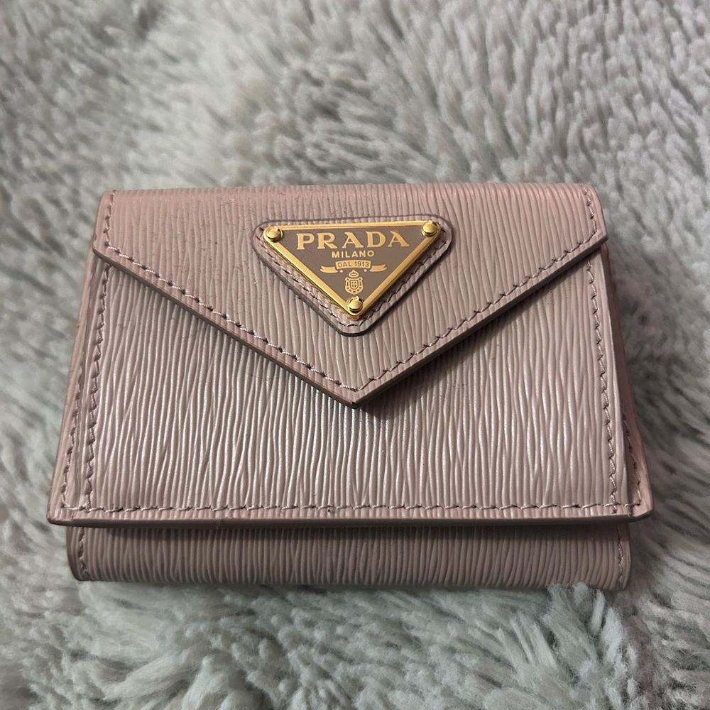 Prada Compact Saffiano Leather Wallet